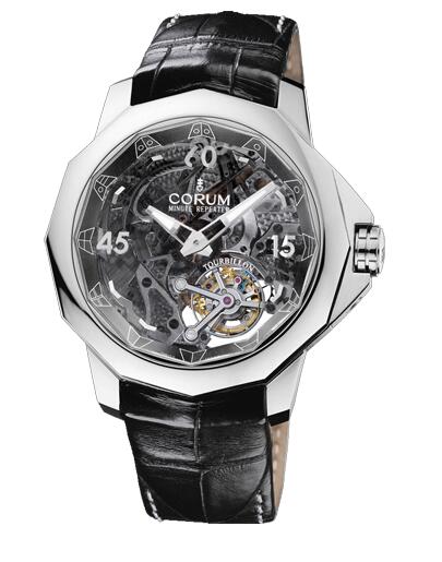 Review Copy Corum Admiral`s Cup Minute Repeater Tourbillon 45 Watch 010.102.04/0001 AO15